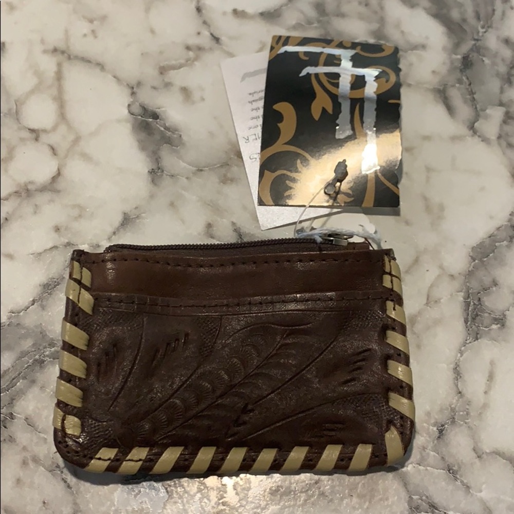 Leaders in Leather coin purse.